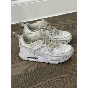 Nike Air Max 90 White Shoes Boys Girls Size 13C HF6357-100 Sneaker